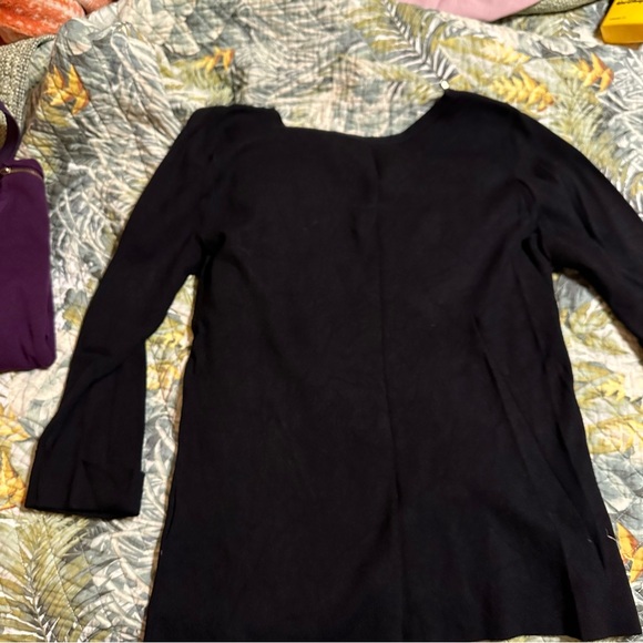 Set of 3 Roz & Ali zipper shoulder, lightweight sweaters, women’s size L - Picture 8 of 13